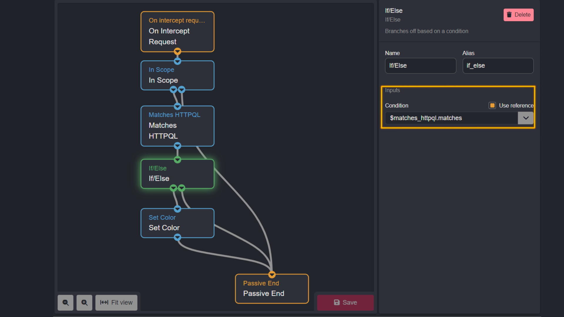 If/Else Node in example Passive Workflow.