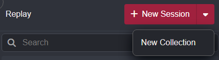 The New Collection button.