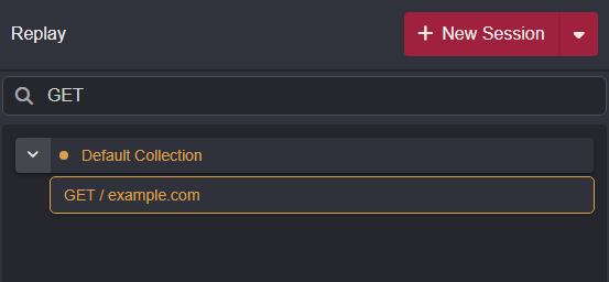 Searching for a Session.